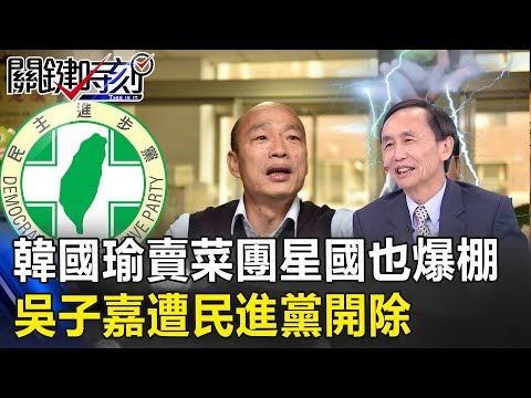 韓國瑜賣菜團新加坡也爆棚 吳子嘉「幾近滅黨」罪名遭民進黨開除！ 關鍵時刻20190226-1 吳子嘉 謝龍介 王世堅 陳麗娜 黃世聰