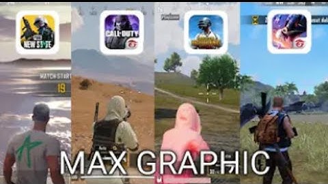 PUBG NEW STATE vs CODM vs PUBGM vs FreeFire - Comparison MAX GRAPHICS | PUBG NEW STATE