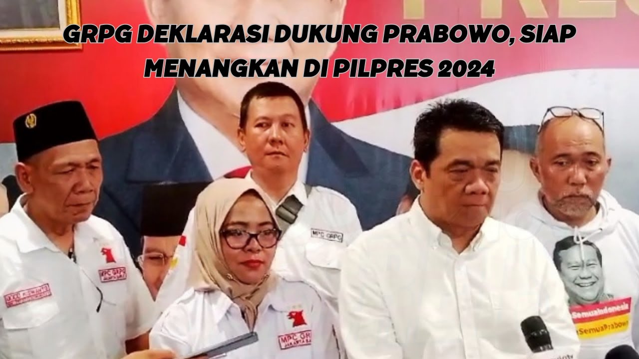 GRPG Deklarasi Dukung Prabowo, Siap Menangkan di Pilpres 2024
