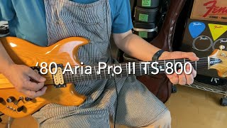Aria Pro II TS-800 エレキギター ジャンク ヴィンテージ 80 Aria Pro II TS-800 - YouTube