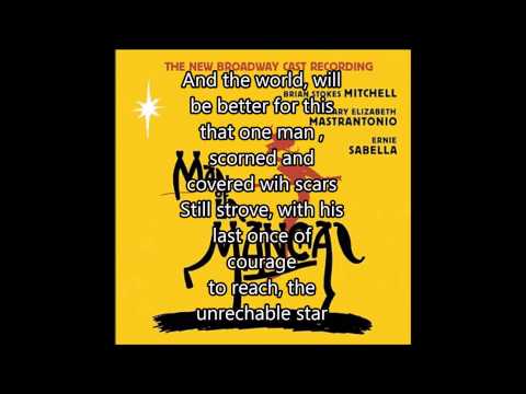 The Impossible Dream-Brian Stokes Mitchell ( W/ Lyrics)