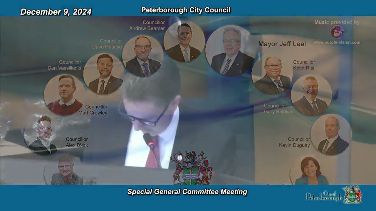 Special General Committee meeting, December 9, 2024