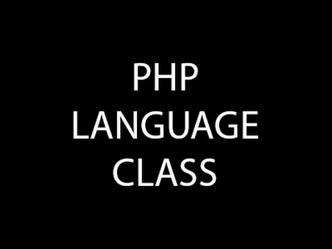 PHP Language Class