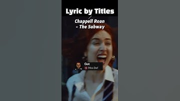 Thumbnail of Chappell Roan - The Subway #Lyrics by Titles