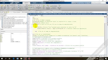 Transformada Discreta de Fourier con Matlab