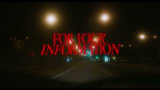 For Your Information - Confianza Brutal (videoclip)