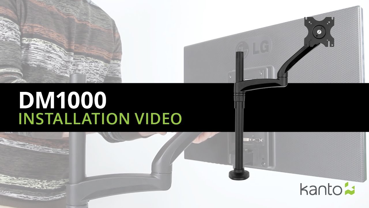 Dm1000 Desktop Monitor Mount Installation Guide Kanto Mounts You