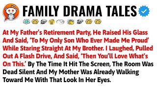 At My Father’s Retirement Party, He Raised His Glass And Said, ‘To My Only Son Who Ever Made Me Prou