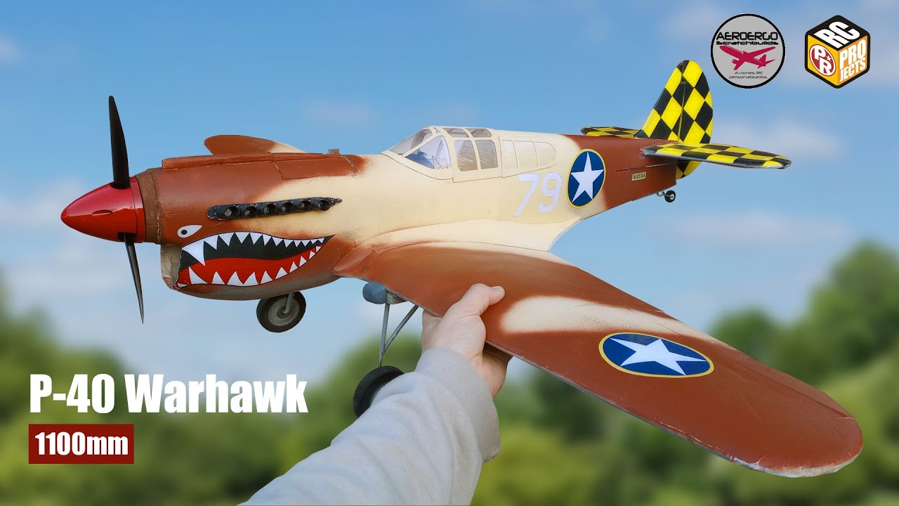 Планы из пенопласта для радиоуправляемого самолета P-40 Warhawk