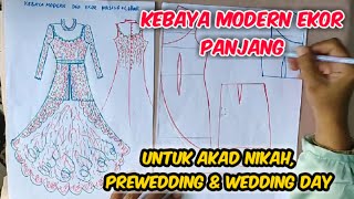 Kebaya Modern Dengan Ekor Panjang & Lebar | Untuk akad nikah atau Prewedding & Wedding screenshot 3
