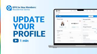 RPR New Member Series #3: Update Your Profile