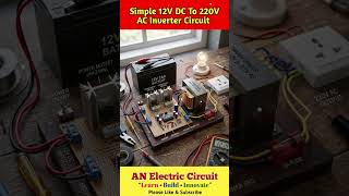 Simple 12V DC To 220V AC Inverter Circuit| #trending #viral #resistor #powercircuit