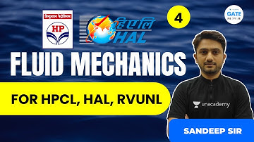 Fluid Mechanics -4 | #RVUNL #HAL #HPCL Exam Preparation| Sandeep Sir