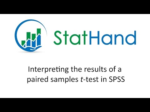 StatHand - Interpreting the results of a paired samples t-test in SPSS