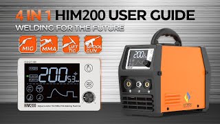 HITBOX HIM200 3-in-1 Welder: Flux Core MIG & Lift TIG Setup