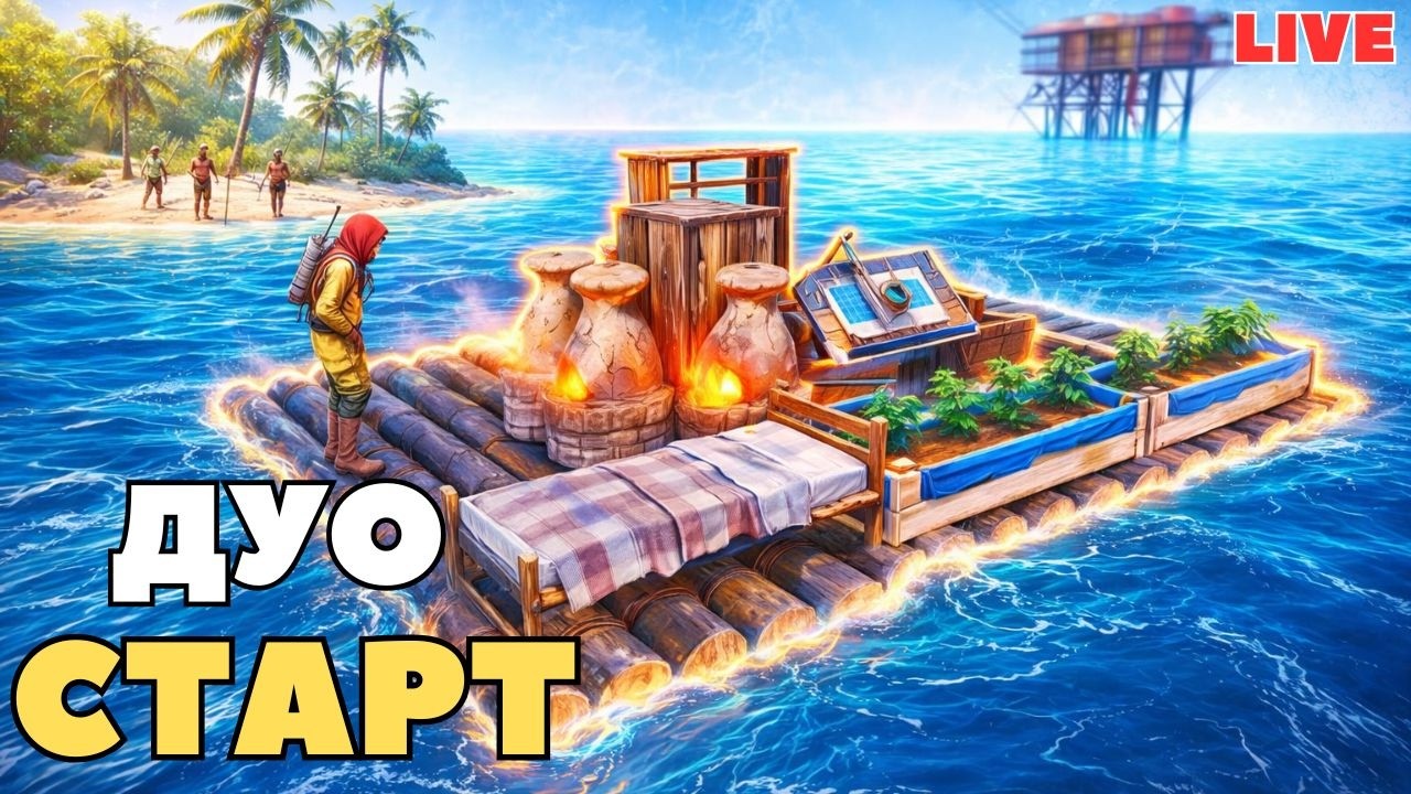 СТАРТ с НУЛЯ ! ВЫЖИВАНИЕ ДУО в РАСТ деня 2 | RUST