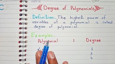 What is Degree of Polynomial Class 9 Urdu || Polynomials || Sir Naimat