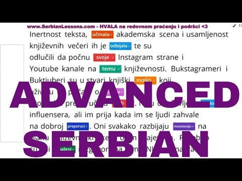Serbian 801 - Advanced Serbian
