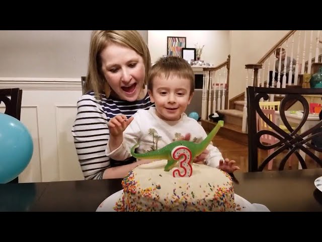 3 Year Old Boy Birthday Cake & Gifts - Youtube