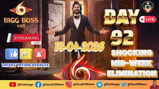 🔴LIVE : Bigg Boss Marathi Season 6 Voting Result 13-April-2026 Day 92 #jiohotstar #biggbossmarathi
