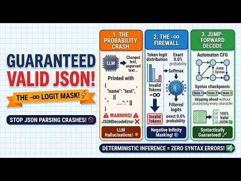 Guaranteed Valid JSON: How Constrained Decoding & Logit Masking Fix LLMs 🛡️⚙️