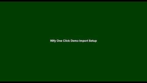 99fy one click demo setup