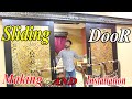 Sliding Door With CNC Design | Making And Installation // Woodend Craft