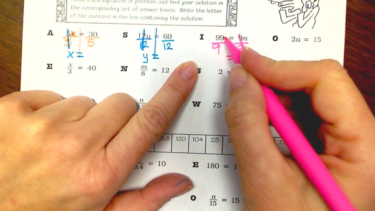 6th grade Multiply & Divide Equations - YouTube