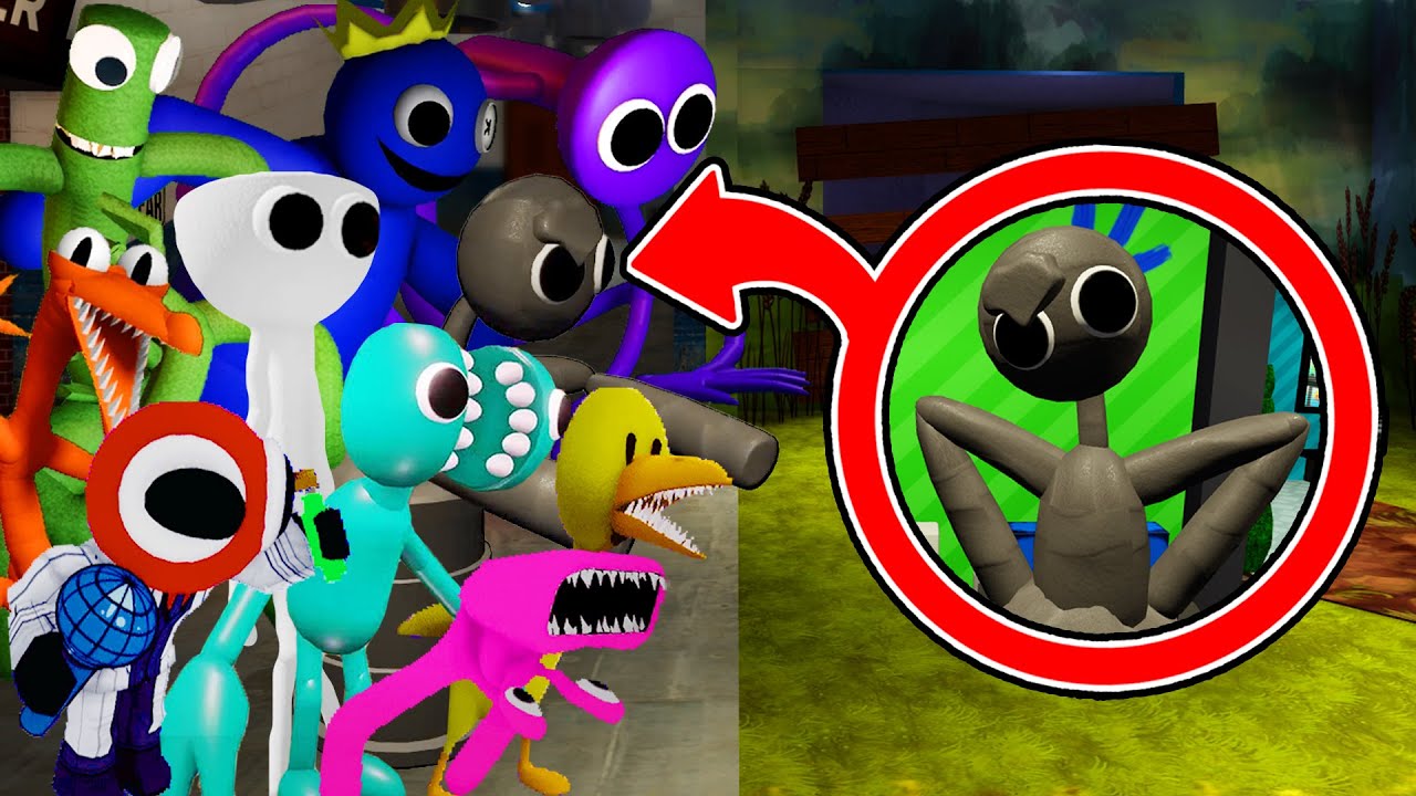 New Rainbow Friends 2.0 But GREY TRASH Join In 🎶 FNF New Mod (Roblox Rainbow  Friends Chapter 2)