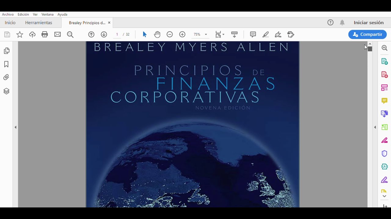 📘Libro Índice Caratula 📗Principios de Finanzas Corporativas 📕