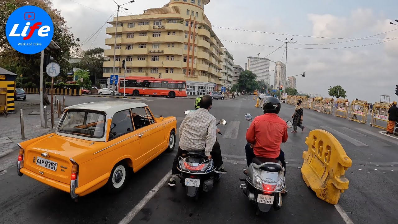 Mumbai 4K - South Mumbai Morning Drive