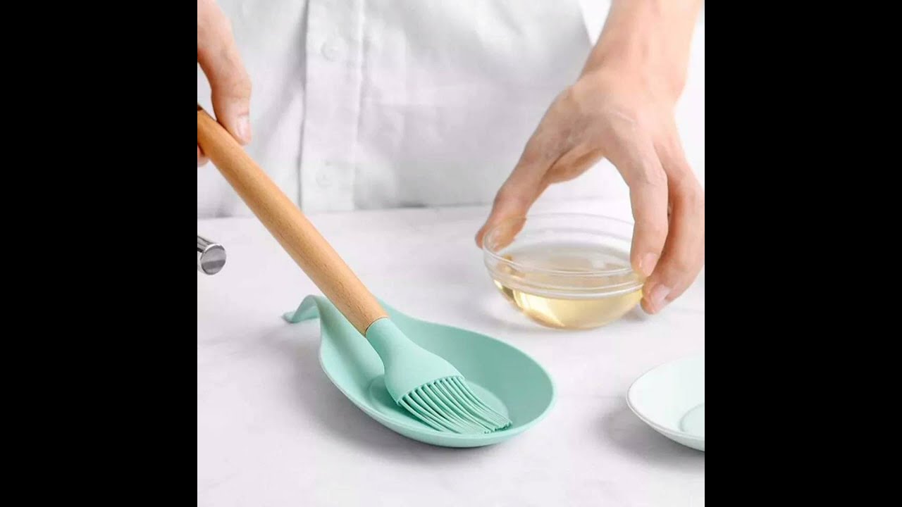 Silicone Storage Holders Spoon Mat High Temperature Placemat Tray Kitchen Tool || UShop4All