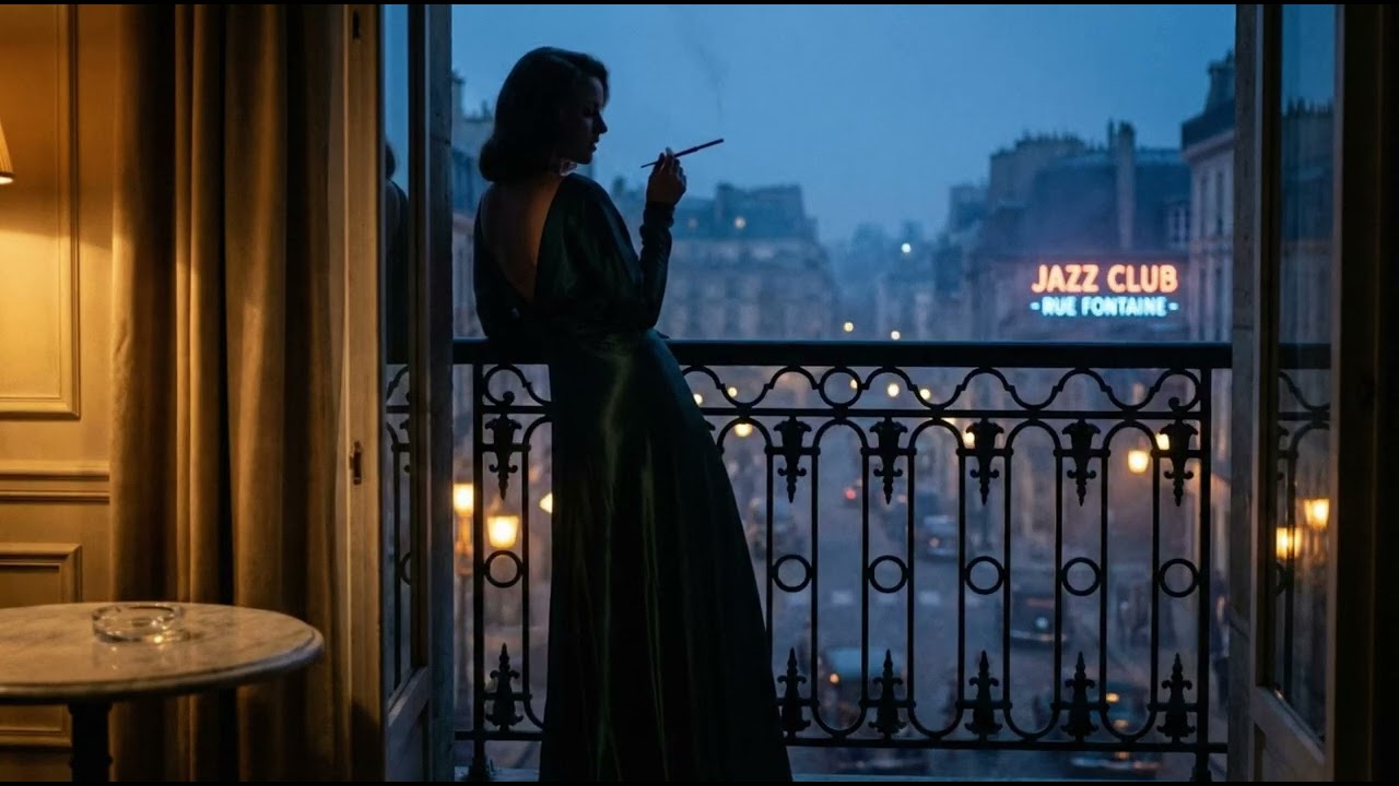 Vintage Jazz Ambience | 1930s City Lights, Smoke & Old Romance