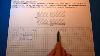 Tutorial Umfang Und Strecke Berechnen Aufnahmeprüfung Gymnasium, 6. Klasse, 1. Beispiel