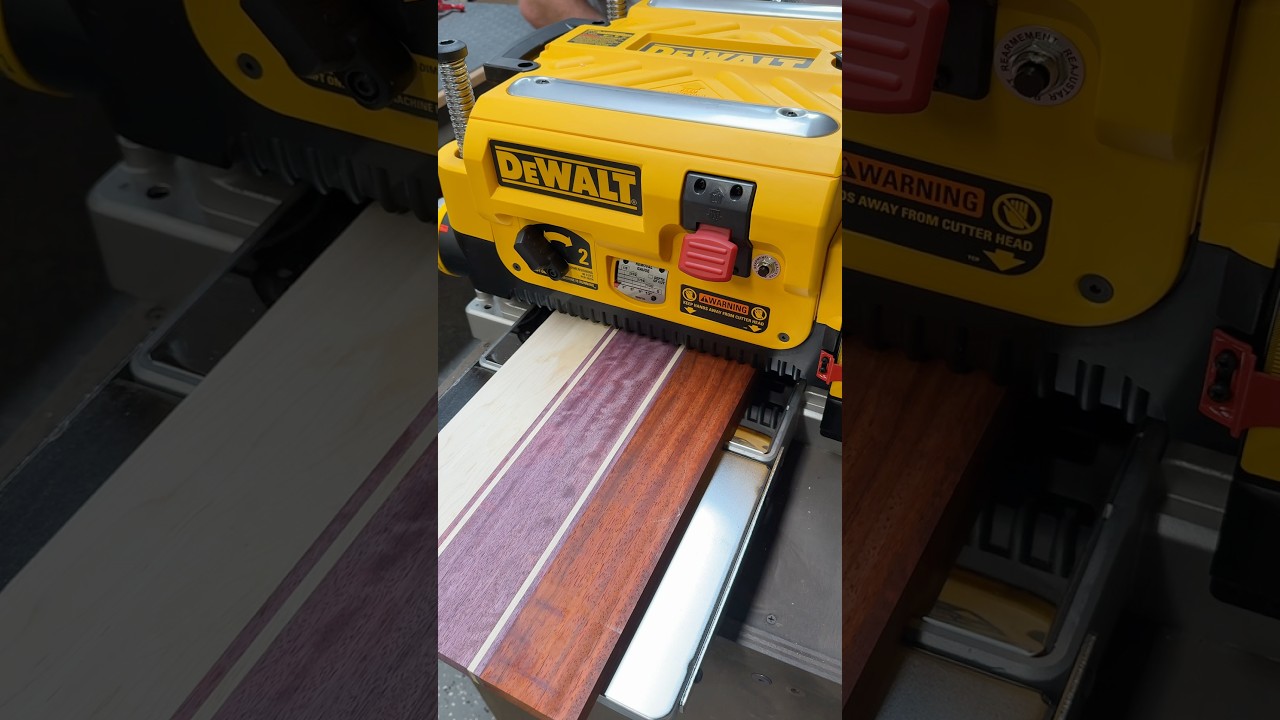 Running boards through the planer - where rough becomes refined. 