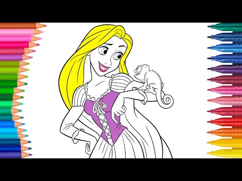 pintando-rapunzel---manos-pequeñas-dibujos-para-colorear