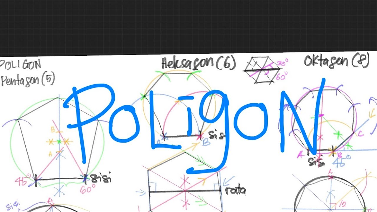 Nota Poligon Sekata | LUKISAN KEJURUTERAAN | GKT