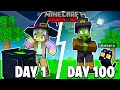 I Survived 100 DAYS as a WITCH in Minecraft
