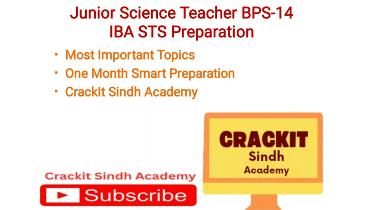 Junior Science Teacher Preparation plan | IBA STS JST BPS-14