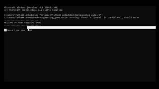 Ruby Guessing Game (My first complete program)
