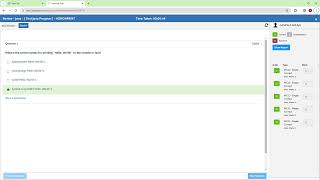 5th (QUIZ) In Session-1 Java  -  First Java Program