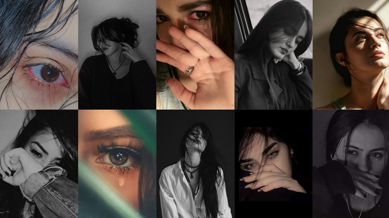 💔sad dp | broken heart girl black dpz🥺sad girl dp😭alone girl dp photo| miss you pose ❤️