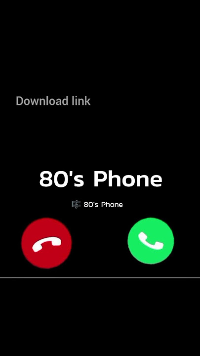 80's Phone Ringtone Download link