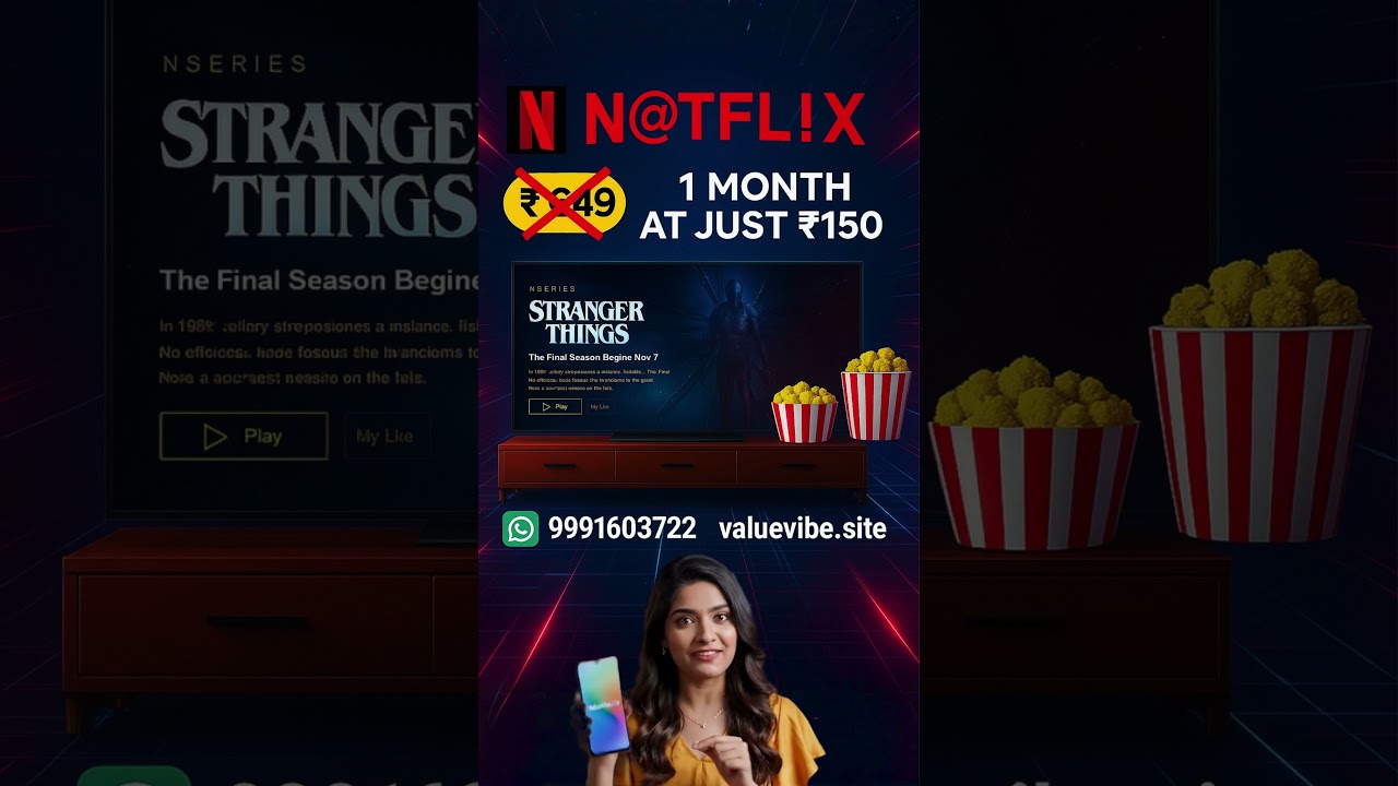 🔥 Get Netflix Premium 4K for JUST ₹150/Month! 😱 | Cheapest Netflix India 2025 | ValueVibe Deal 💥