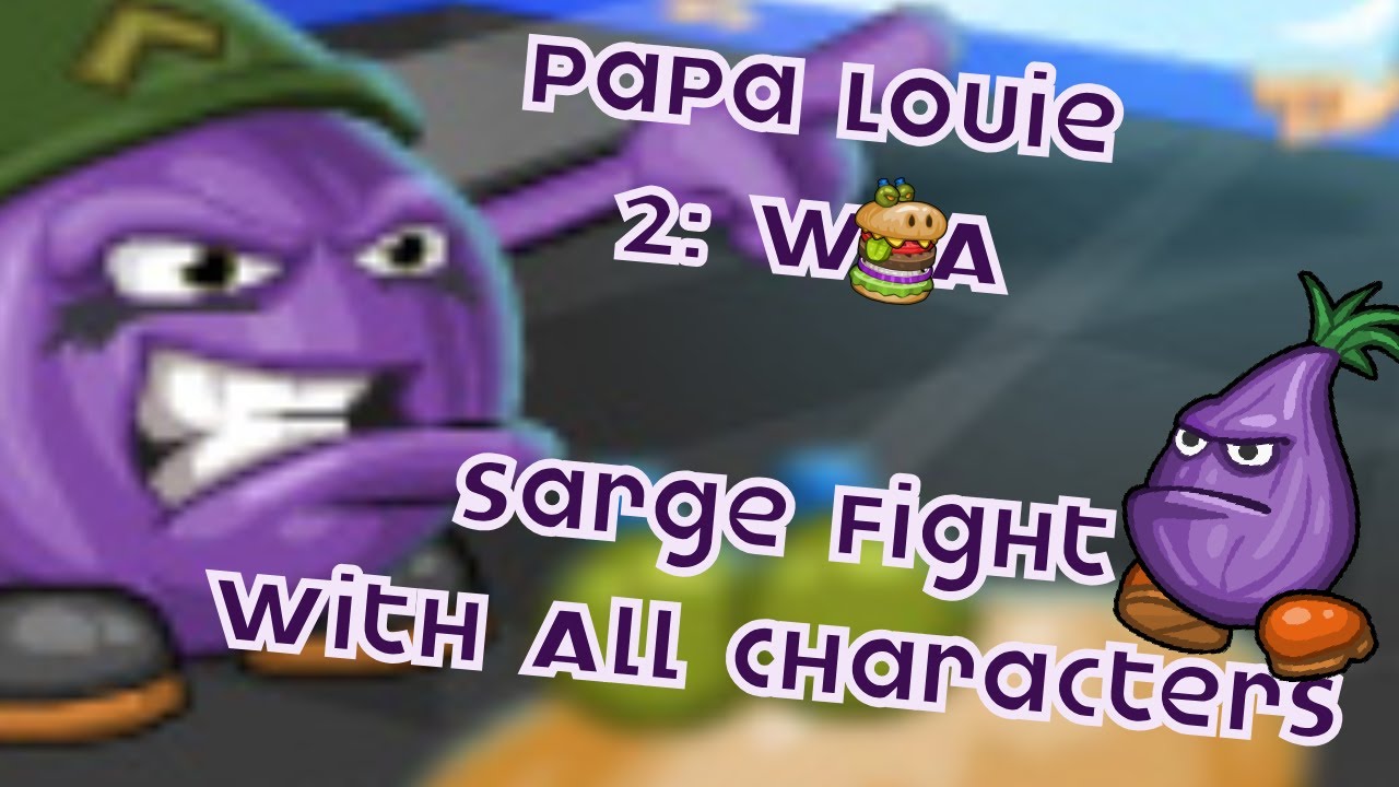 Papa Louie 2: Sarge Boss Battle With All Customers (No Damage)