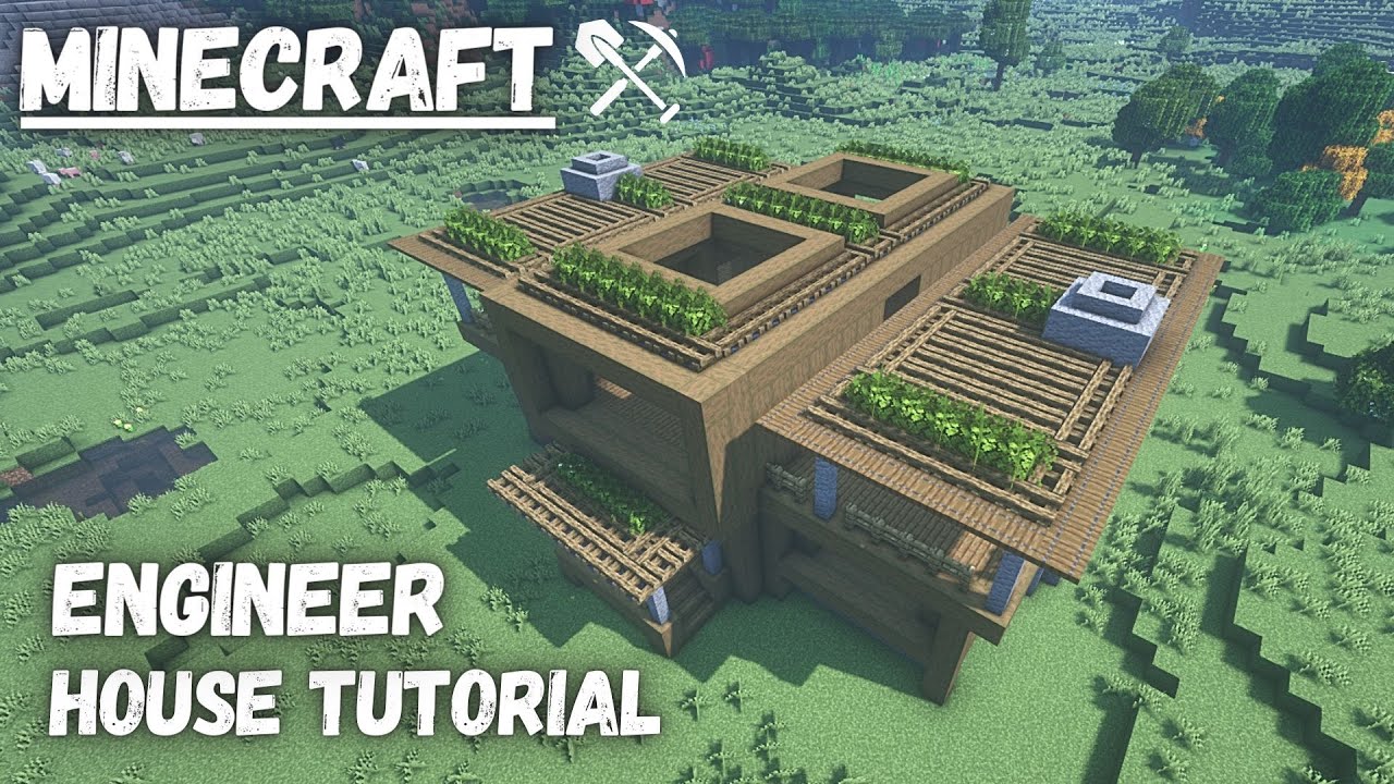 Minecraft | How to Build Wooden Modern House - PART 1 #15 - TUTORIAL - [Symmetrical House]