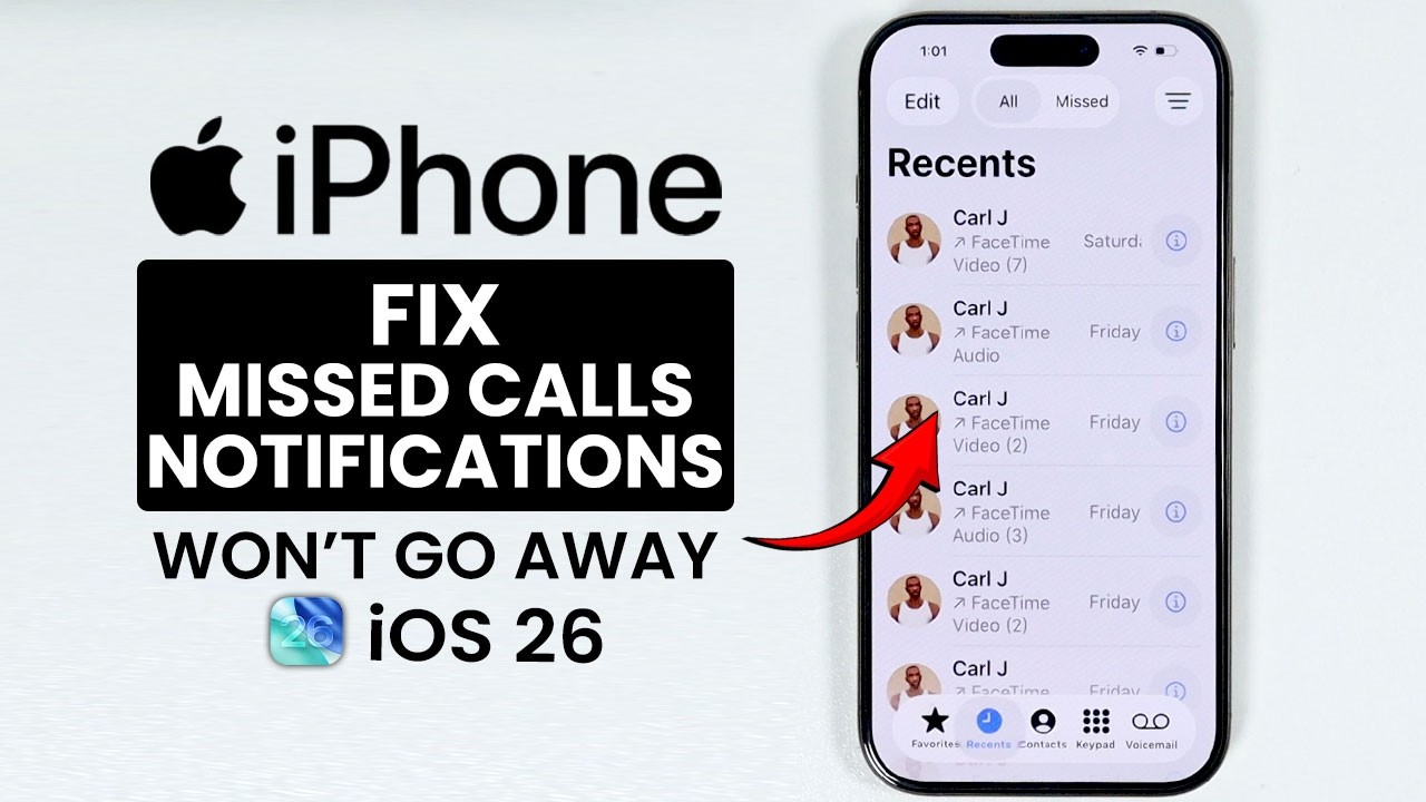 iOS 26 - Missed Calls Notifications Won't Go Away on iPhone (FIXED ...