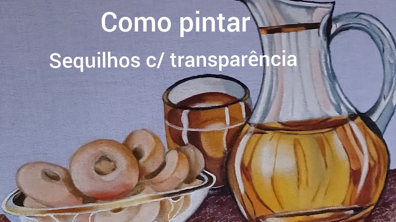 @Como pintar sequilhos c/ transparência no tecido para iniciantes p/final. 