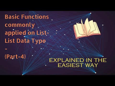 #17 Python Tutorial-Basic Functions commonly applied on List- List Data Type-(Part-4)