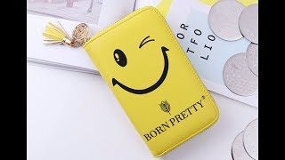 BORN PRETTY Stamping Plate Holder Case Yellow Smiling Face(new version)